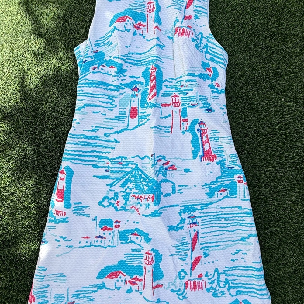 Lilly Pulitzer Lighthouse Shift Dress Size 4 - Picture 2 of 5